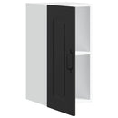 vidaXL konyhai fali szekrény Kalmar fekete színű fűrészáru