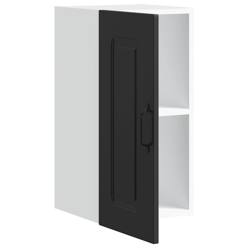 vidaXL konyhai fali szekrény Kalmar fekete színű fűrészáru