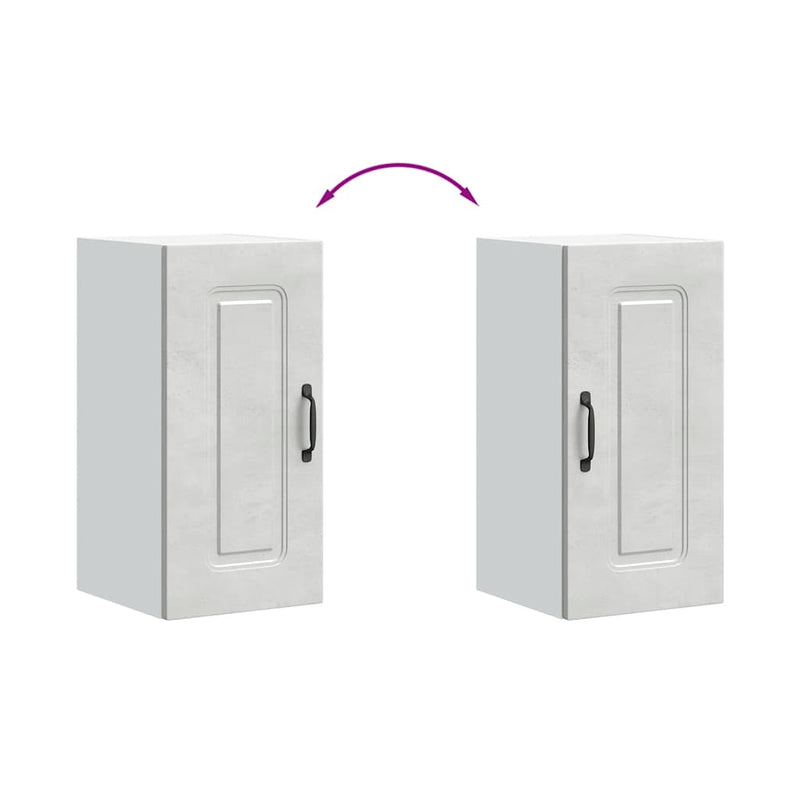 vidaXL konyhai fali szekrény Kalmar beton szürke színű műfa