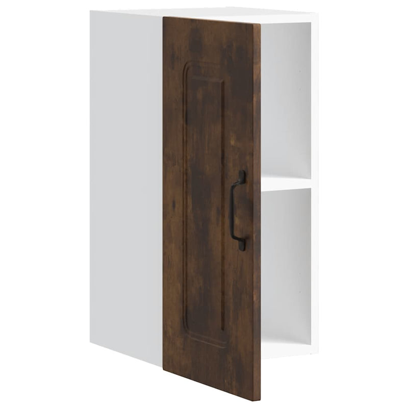 vidaXL konyhai fali szekrény Kalmar füstölt tölgy fűrészelt fa