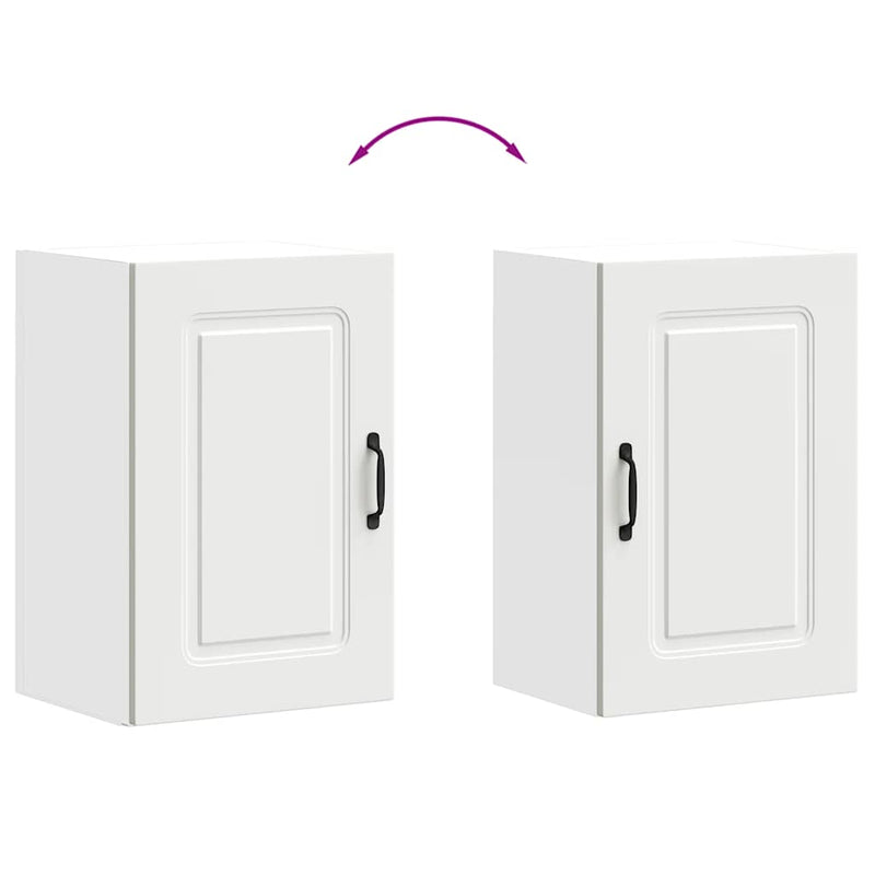 vidaXL konyhai fali szekrény Kalmar fehér színű fűrészáru