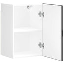 vidaXL konyhai fali szekrény Kalmar fekete színű fűrészáru