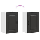 vidaXL konyhai fali szekrény Kalmar fekete színű fűrészáru