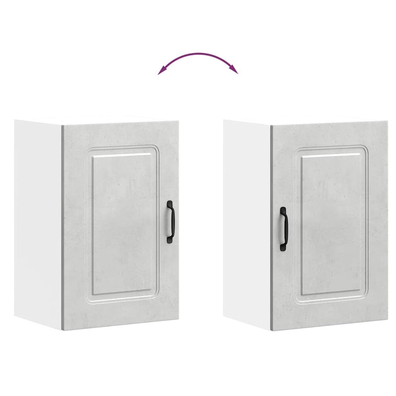 vidaXL konyhai fali szekrény Kalmar beton szürke színű műfa