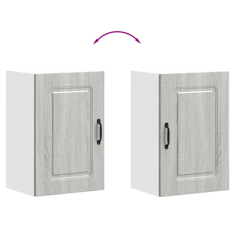 vidaXL konyhai fali szekrény Kalmar szürke sonoma műfa