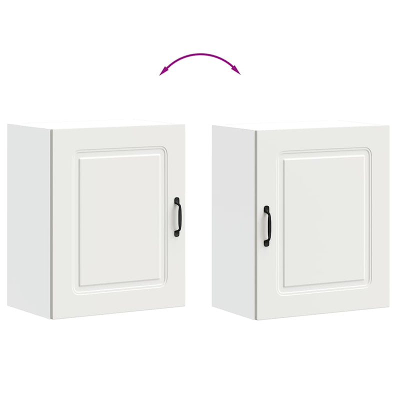 vidaXL konyhai fali szekrény Kalmar fehér színű fűrészáru