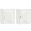 vidaXL Konyhai fali szekrények 2 db Kalmar fehér színű műfa