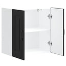 vidaXL konyhai fali szekrény Kalmar fekete színű fűrészáru