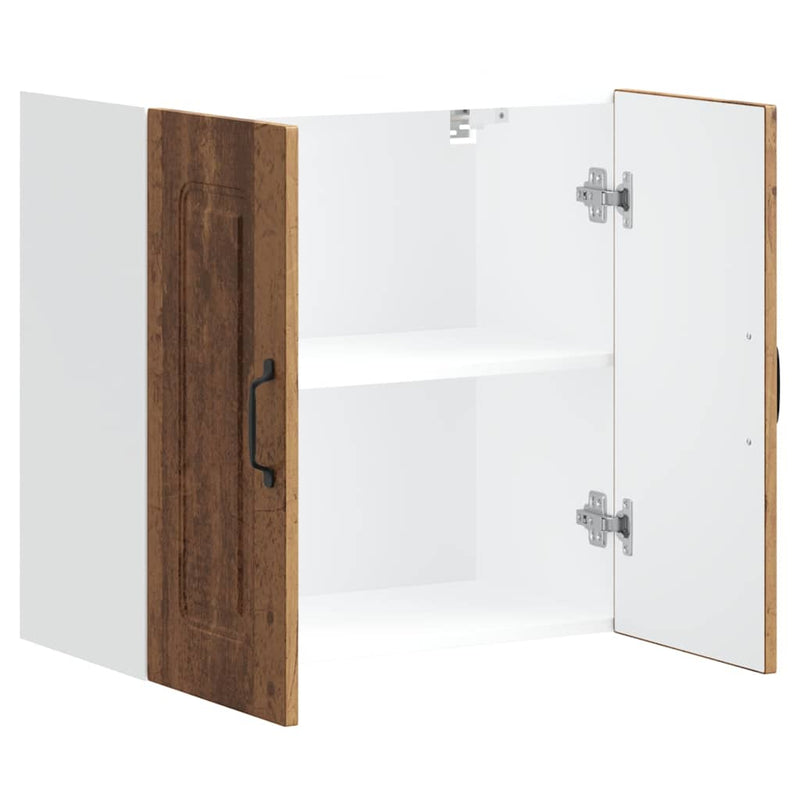 vidaXL konyhai fali szekrény Kalmar régi fából készült fűrészáru