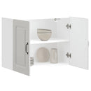 vidaXL konyhai fali szekrény Kalmar magasfényű fehér színű fából