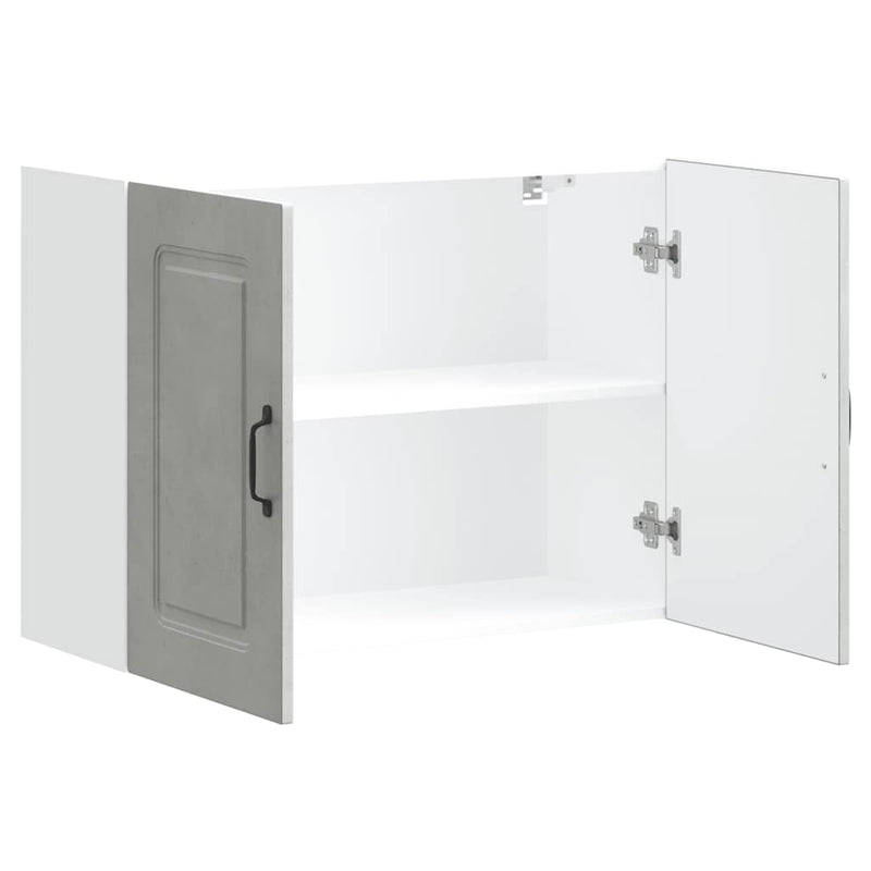 vidaXL konyhai fali szekrény Kalmar beton szürke színű műfa