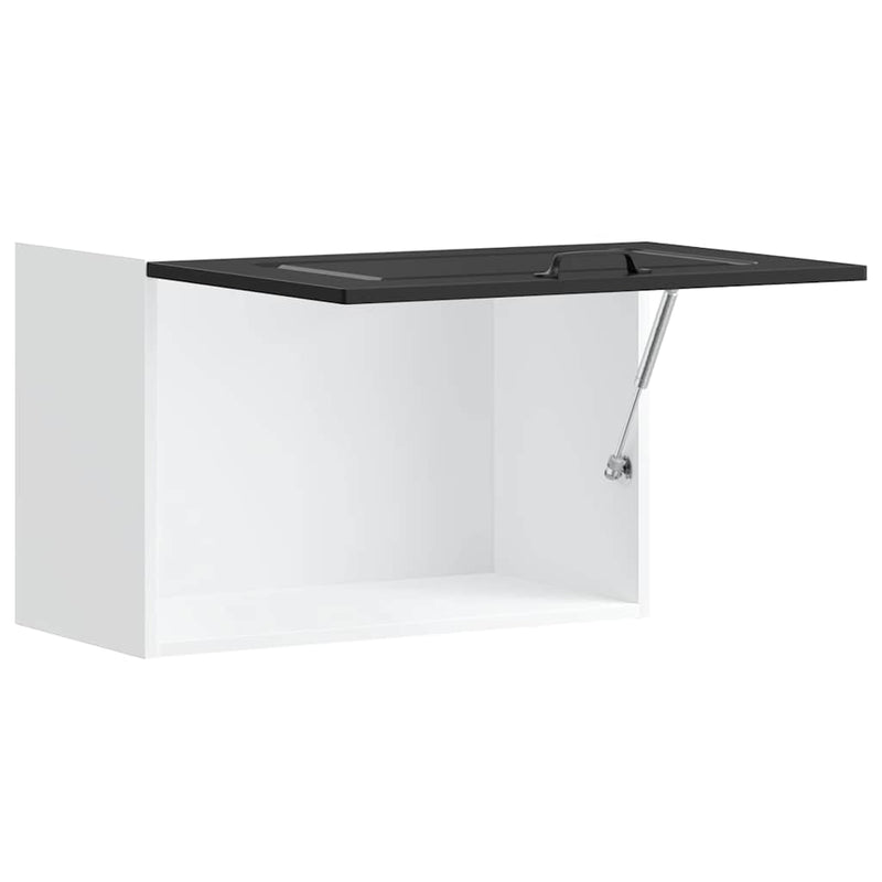 vidaXL konyhai fali szekrény Kalmar fekete színű fűrészáru