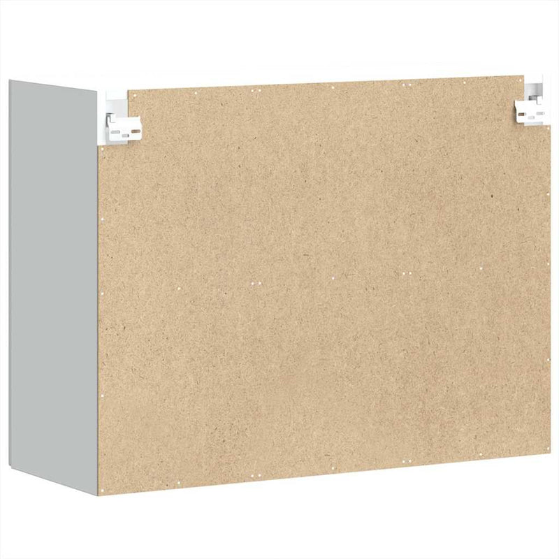 vidaXL Konyhai fali szekrény üvegajtóval Kalmar fehér színű műfa