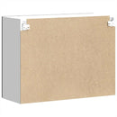 vidaXL Konyhai fali szekrény üvegajtóval Kalmar fekete színű fűrészáru