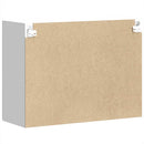 vidaXL Konyhai fali szekrény üvegajtóval Kalmar magasfényű fehér színű