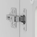 vidaXL Konyhai fali szekrény üvegajtóval Kalmar magasfényű fehér színű