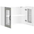 vidaXL Konyhai fali szekrény üvegajtóval Kalmar beton szürke műfa