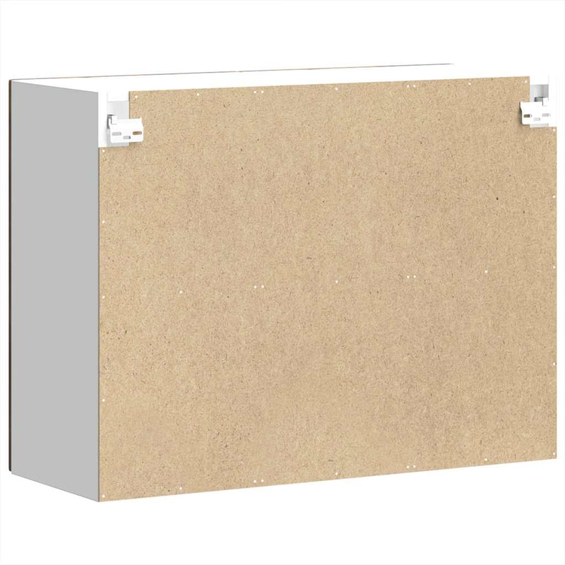 vidaXL konyhai fali szekrény üvegajtóval Kalmar füstölt tölgy