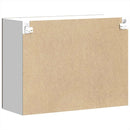 vidaXL Konyhai fali szekrény üvegajtóval Kalmar barna tölgy színű műfa