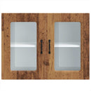 vidaXL Konyhai fali szekrény üvegajtóval Kalmar régi fából