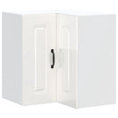 vidaXL Konyhai fali sarokszekrény Kalmar magasfényű fehér színű műfa