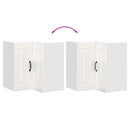 vidaXL Konyhai fali sarokszekrény Kalmar magasfényű fehér színű műfa