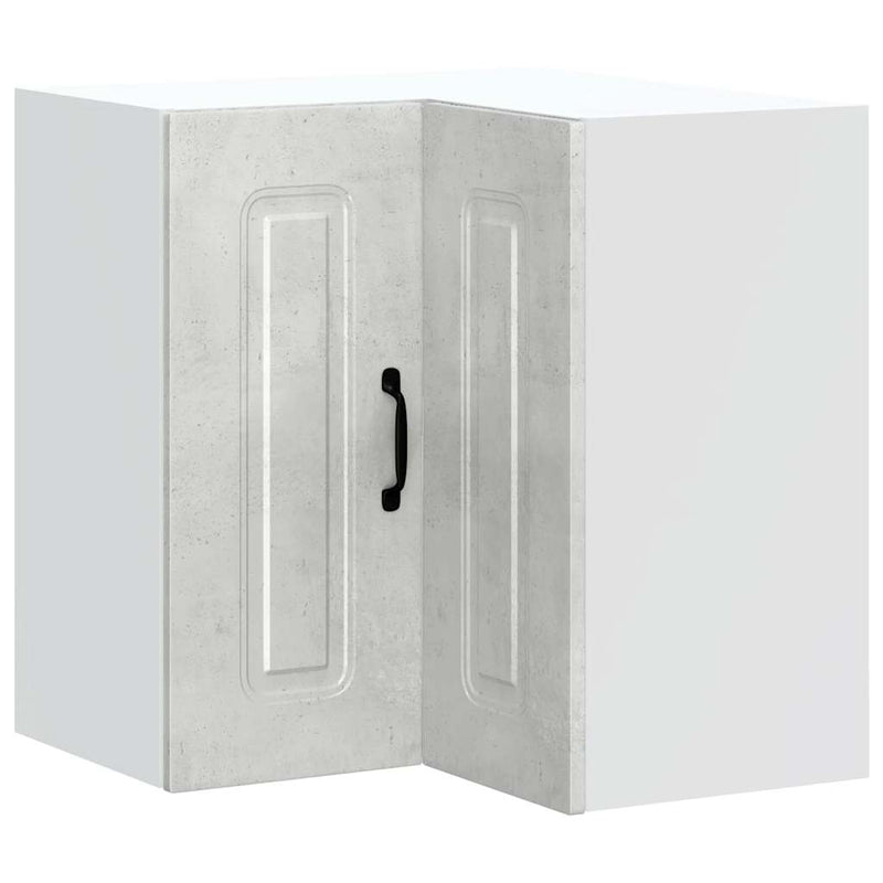 vidaXL Konyhai fali sarokszekrény Kalmar beton szürke műfa