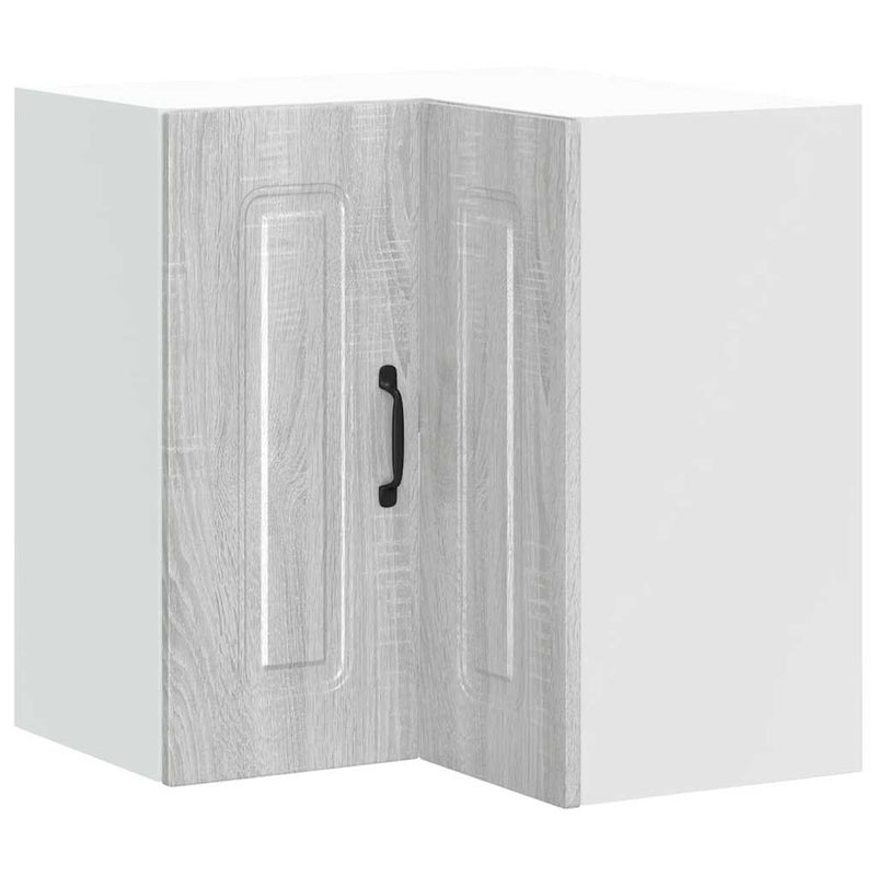 vidaXL Konyhai fali sarokszekrény Kalmar szürke sonoma műfa