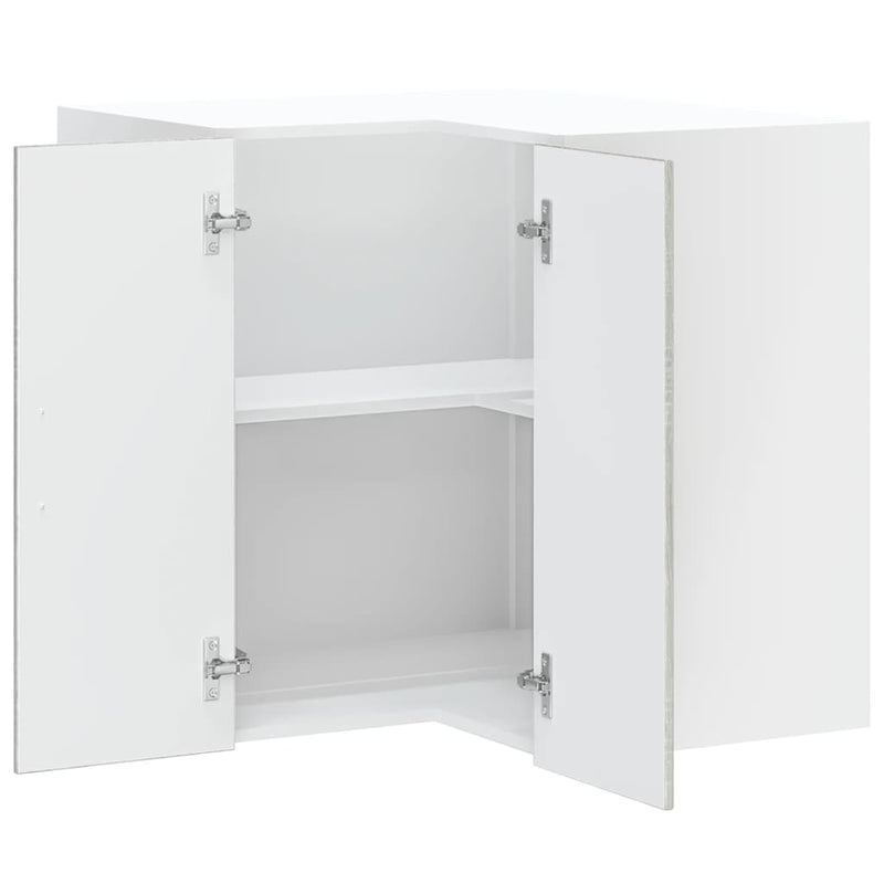 vidaXL Konyhai fali sarokszekrény Kalmar szürke sonoma műfa