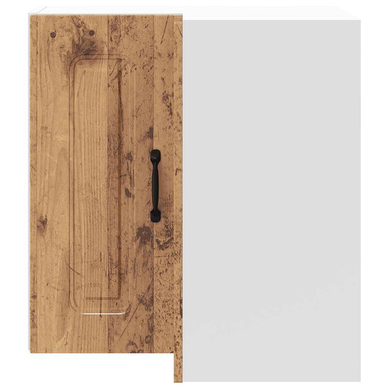 vidaXL Konyhai fali sarokszekrény Kalmar régi fából színű műfa