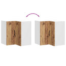 vidaXL Konyhai fali sarokszekrény Kalmar régi fából színű műfa