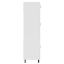 vidaXL Kalmar magasfényű fehér szerelt fa konyhaszekrény