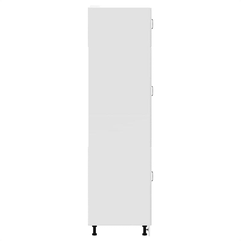 vidaXL Kalmar magasfényű fehér szerelt fa konyhaszekrény