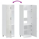 vidaXL Kalmar magasfényű fehér szerelt fa konyhaszekrény