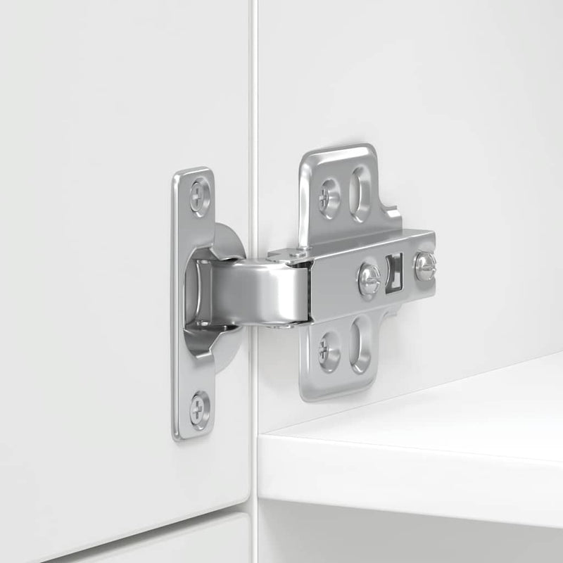 vidaXL Kalmar magasfényű fehér szerelt fa konyhaszekrény