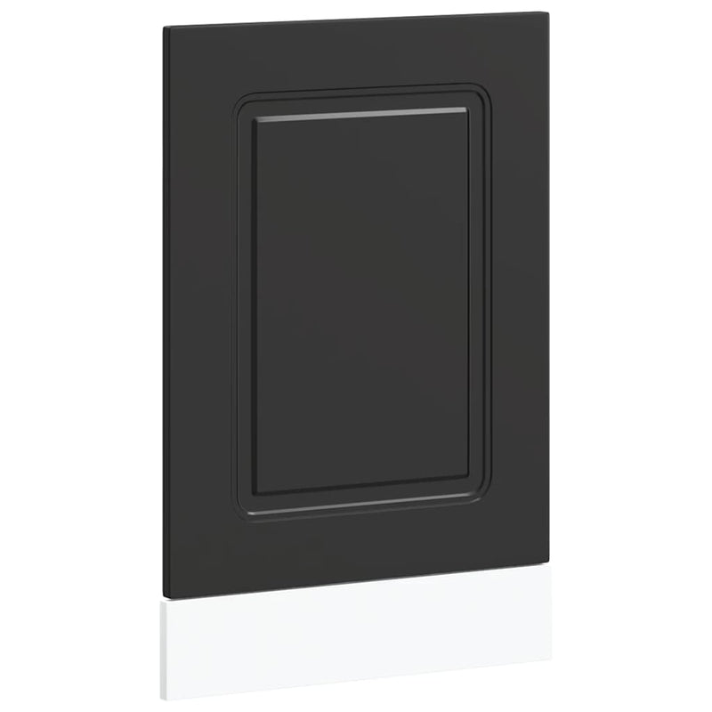 vidaXL mosogatógép panel Kalmar Fekete 45x1,5x67 cm mérnöki fa