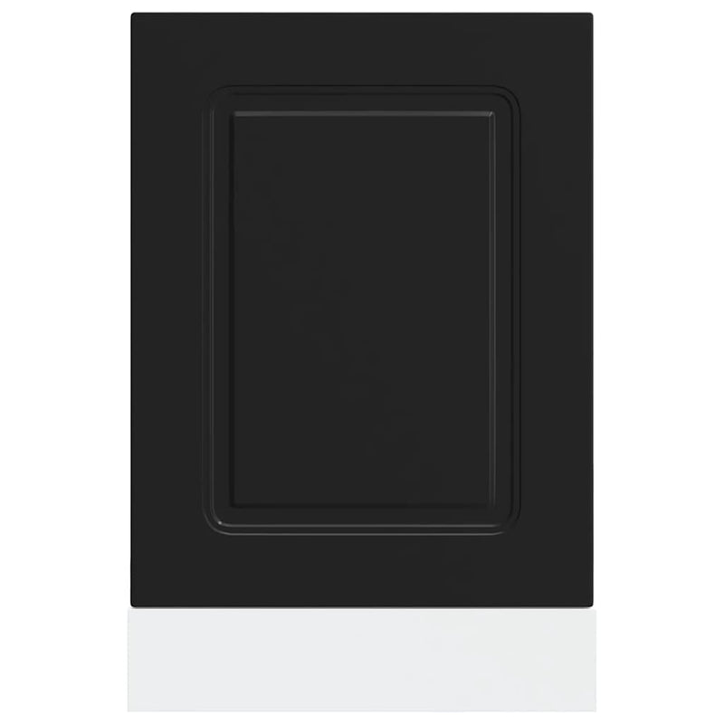 vidaXL mosogatógép panel Kalmar Fekete 45x1,5x67 cm mérnöki fa