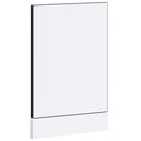 vidaXL mosogatógép panel Kalmar Fekete 45x1,5x67 cm mérnöki fa