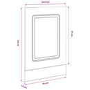 vidaXL mosogatógép panel Kalmar Fekete 45x1,5x57 cm mérnöki fa