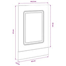 vidaXL mosogatógép panel Kalmar beton szürke 45x1,5x57 cm