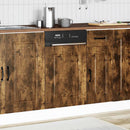 vidaXL mosogatógép panel Kalmar füstölt tölgy 45x1,5x57 cm