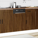 vidaXL mosogatógép panel Kalmar barna tölgy 45x1,5x67 cm