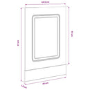 vidaXL mosogatógép panel Kalmar barna tölgy 45x1,5x57 cm