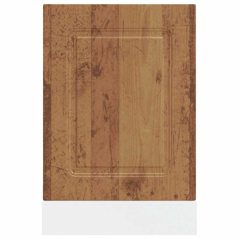 vidaXL mosogatógép panel Kalmar régi fa 45x1,5x67 cm gépesített fa
