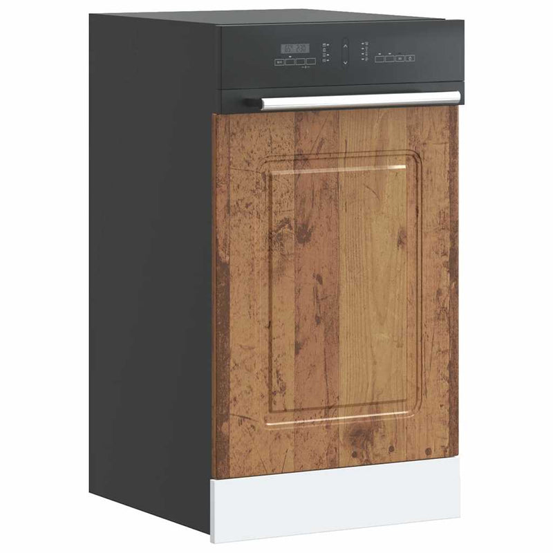 vidaXL mosogatógép panel Kalmar régi fa 45x1,5x67 cm gépesített fa