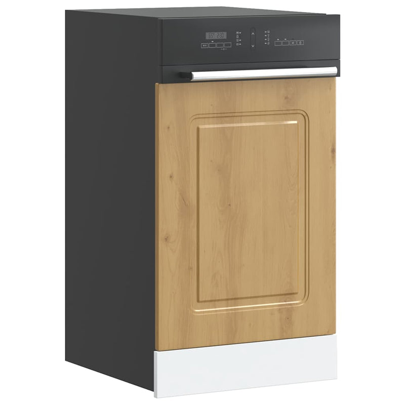vidaXL mosogatógép panel Kalmar kézműves tölgy 45x1,5x67 cm gépi fa