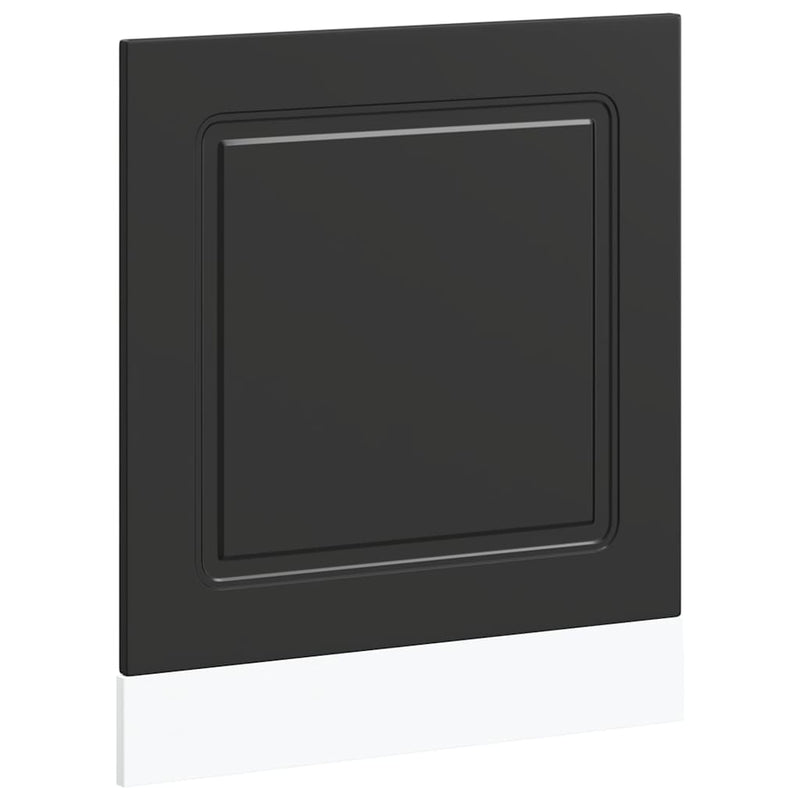 vidaXL mosogatógép panel Kalmar fekete 60x1,5x67 cm gépesített fa