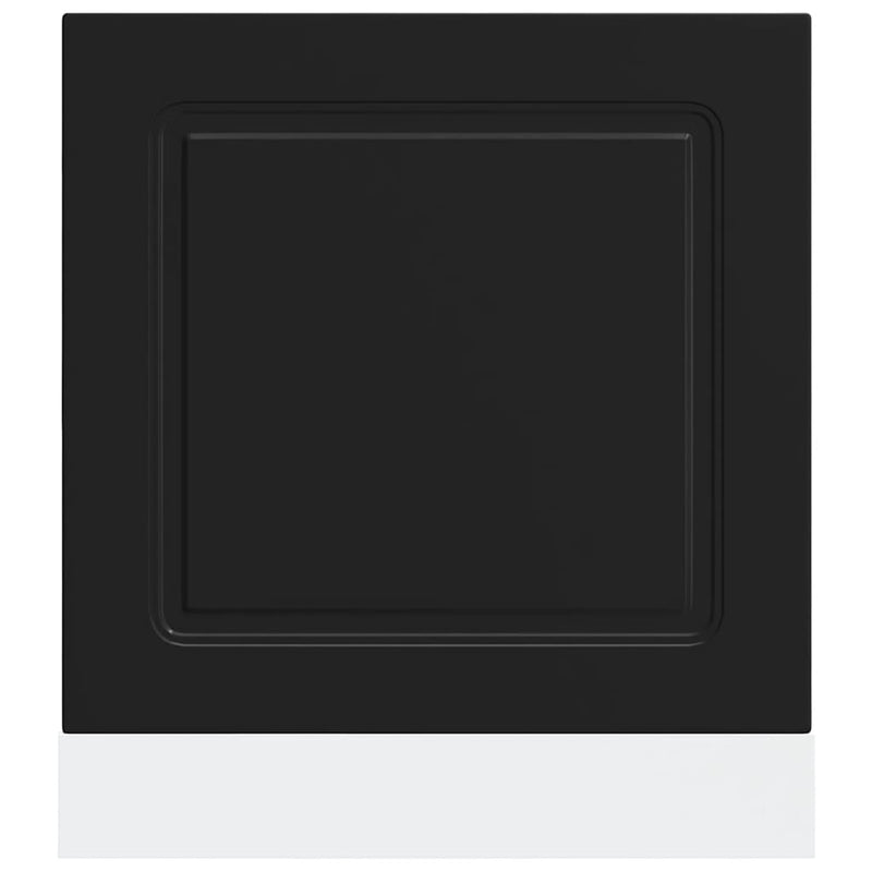 vidaXL mosogatógép panel Kalmar fekete 60x1,5x67 cm gépesített fa
