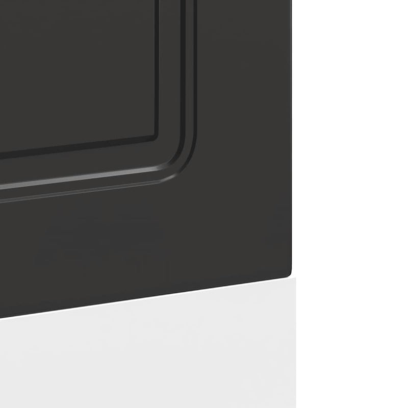 vidaXL mosogatógép panel Kalmar fekete 60x1,5x67 cm gépesített fa