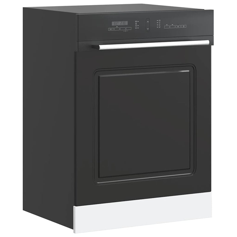 vidaXL mosogatógép panel Kalmar fekete 60x1,5x67 cm gépesített fa